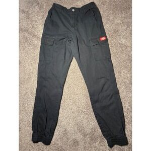 Dickies high rise Women Black Cargo Jogger Pants Elastic Waist Size S